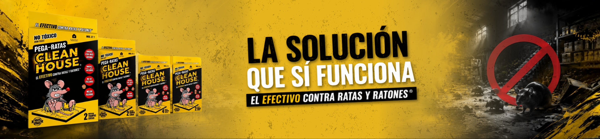 Trampas adhesivas para ratas