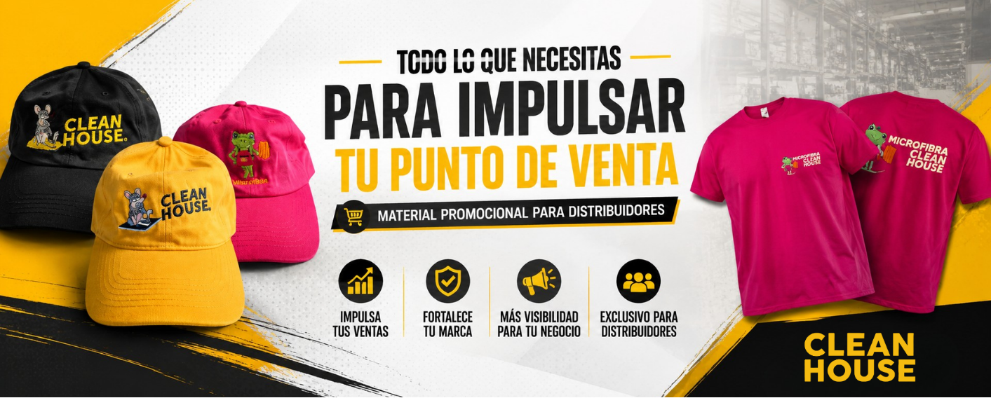 Material promocional para distribuidores Clean House