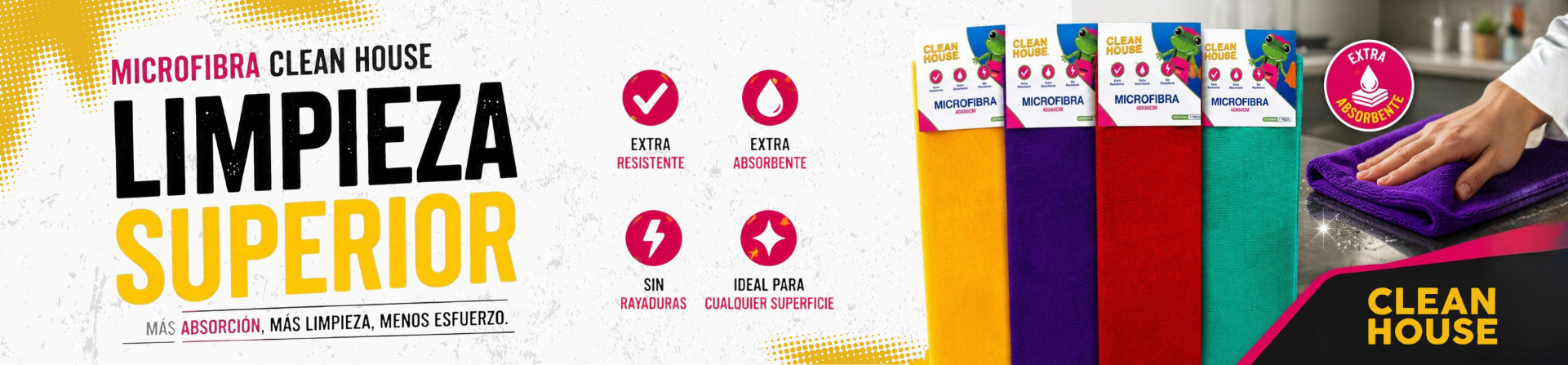 Toallas de microfibra Clean House
