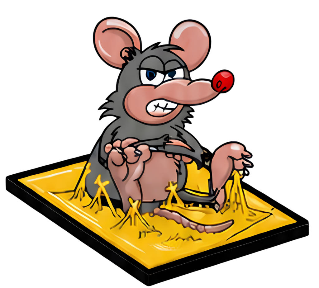 Trampa adhesiva Clean House para captura de ratas